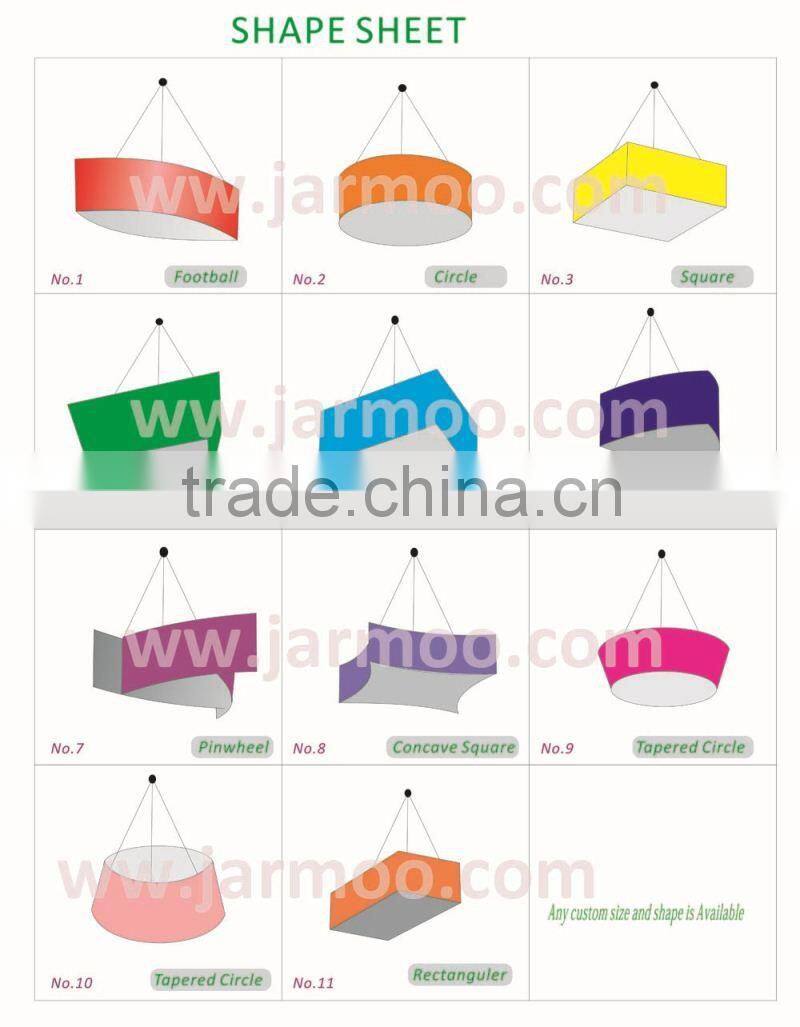 folding pop up round hanging display rack hanging banner for exhibition