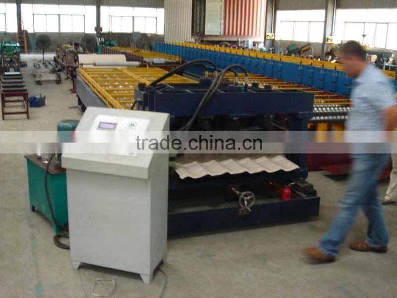 steel tile roof roll forming machine special shape desgin avalible