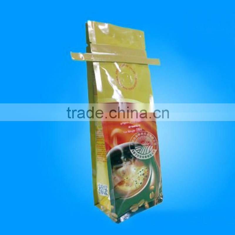 customized laminated quad seal box pouch plastic packaging bag for milk powder, pet food etc.