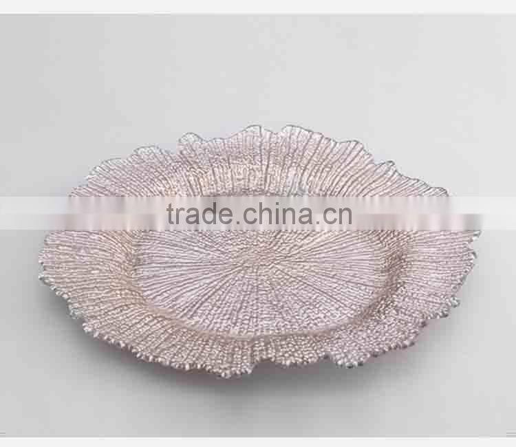 New Design Whlosale Decoration Gold Charger Plate for Wedding