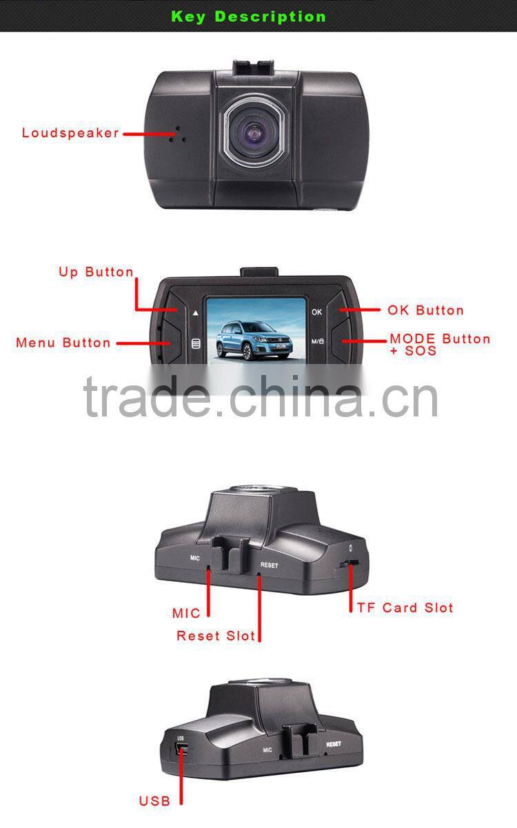 2016 New Car Camera Z1 Novatek Car DVR Video Recorder FHD 1080P 25FPS 1.5"LCD Screen with G-sensor Dash Cam In Stock.