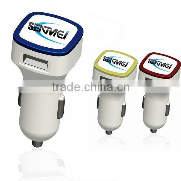 2014 new safety circuit protection 5V 2.1A car charger usb hub