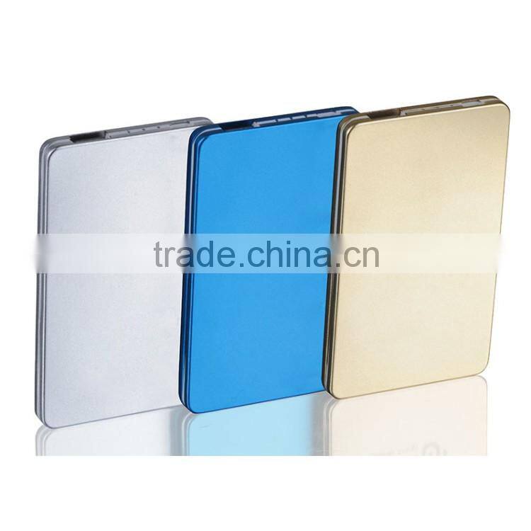 2016 high quality promotion gift rohs power bank 2600mah with custom logo