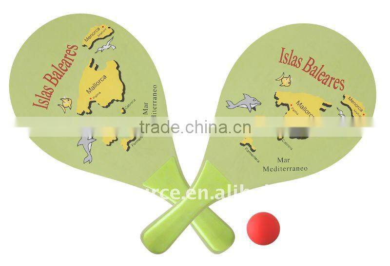 Wooden Beach Tennis Racket