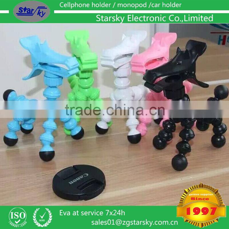 car phone holder Fashion Horse Style Tripod Holder Bracket Phone Holder + Camera Holder