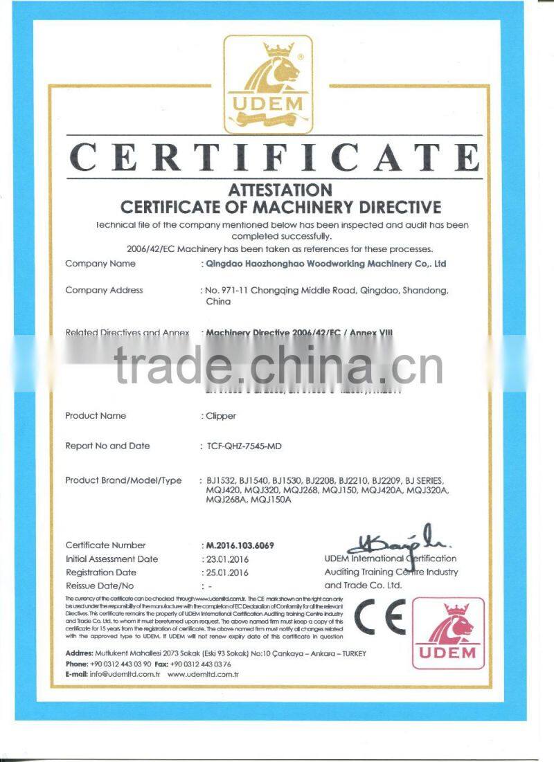 Woodworking Veneer Guillotine Machine