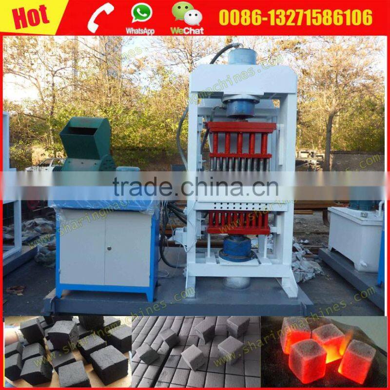 Professional hydraulic coconut shell shisha charcoal making machine with 5% discount