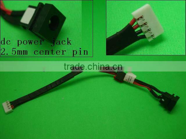 laptop dc power jack with cable for Toshiba