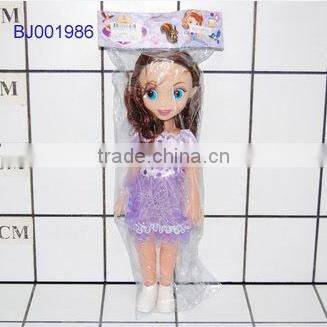 Cute fashion plastic princess doll plastic musical sport barbiee girl toy