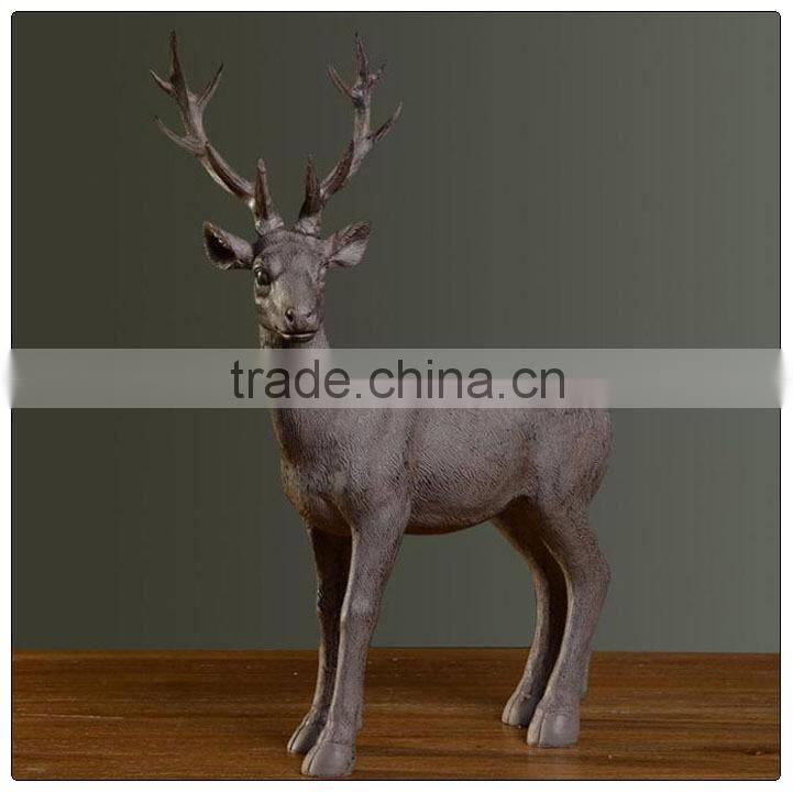 Resin Big size Deer for Xmas ,Life size deer statue ,garden figurine of polyresin