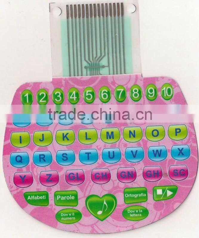 push button ,keyboard/ keypad membrane switch/ flexible circuit / membrane panel