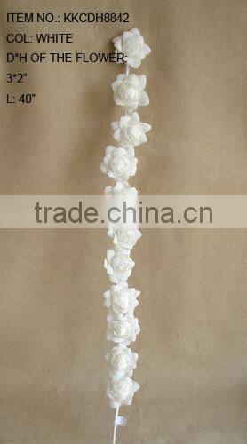 2014 Romantic Artificial PE Flower 40" Artificial PE Wedding Rose Garland Spray