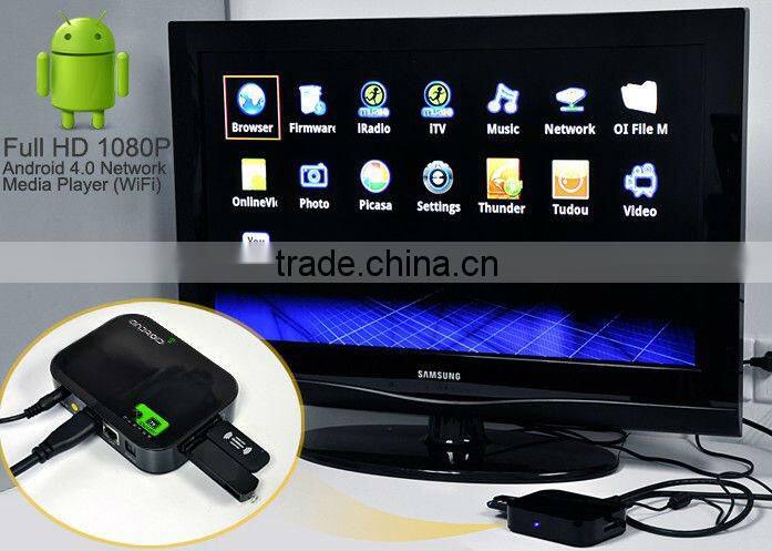 Android 4.0 DDR3 Mini PC WIFI Google IPTV Smart TV Box CPU A10