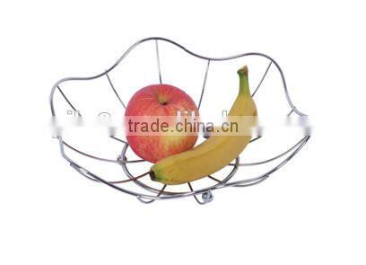 Kitchenware metal wire and Chrome Plated Fruit Basket