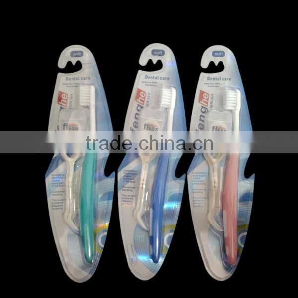 nylon bristle toothbrush with dental floss FDA