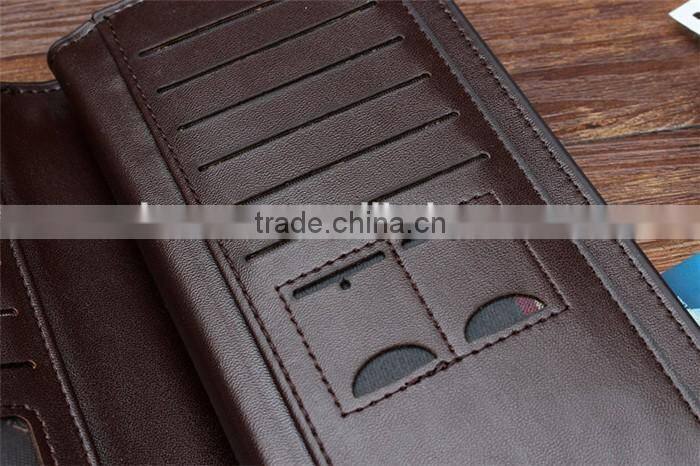 Business Wholesale Men Long Wallet Faux Leather Card Coin Hand Purse
