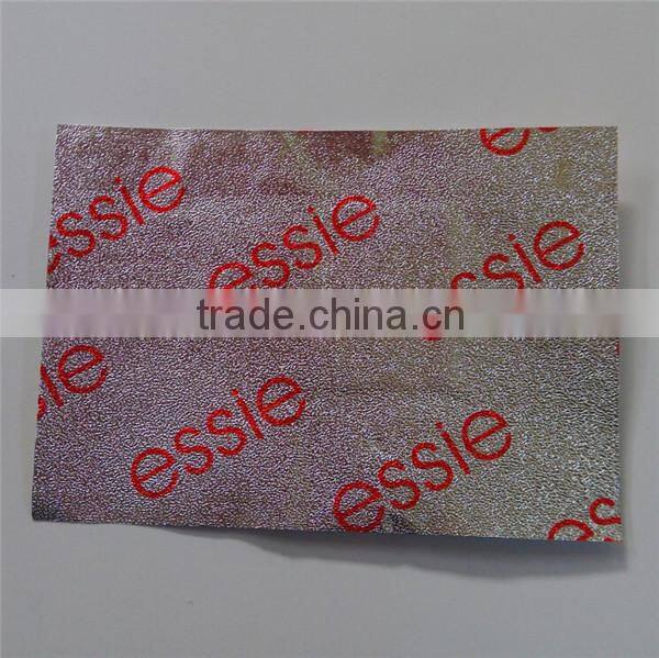 Nail art foil roll for soak off gel nail polish remover