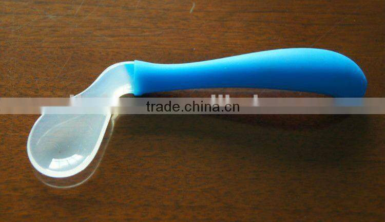 BPA free soft silicone baby spoon
