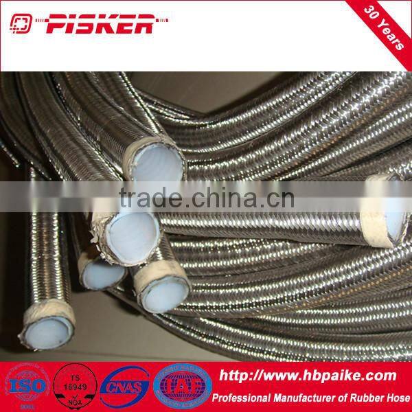 SAE 100R14,PTFE HOSE Teflon Hose With Stainless Steel Wire Braided 1/8"-1"