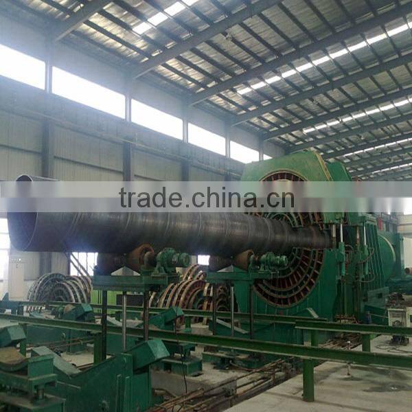 Big diameter spiral welded carbon steel pipe production line