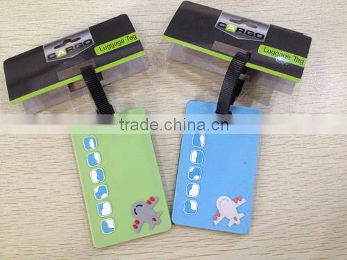 PVC Plane Luggage Tag / Identification Tag