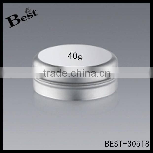 20 / 40 / 80g pure gel aluminium jar, cheaper factory aluminum jars wholesale