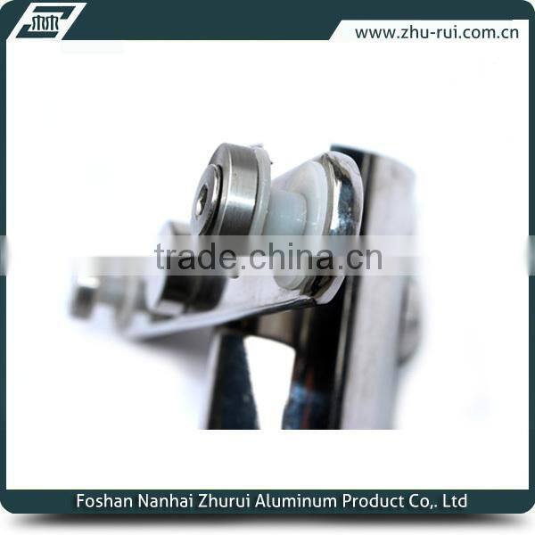 Round aluminum glass clamp rack/post for holding glass handrail