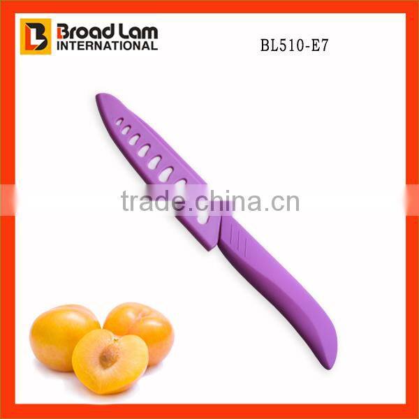 Utility Knife in 5 inch Ceramic blade Zirconia material White Blade with a PP Knife Sheath