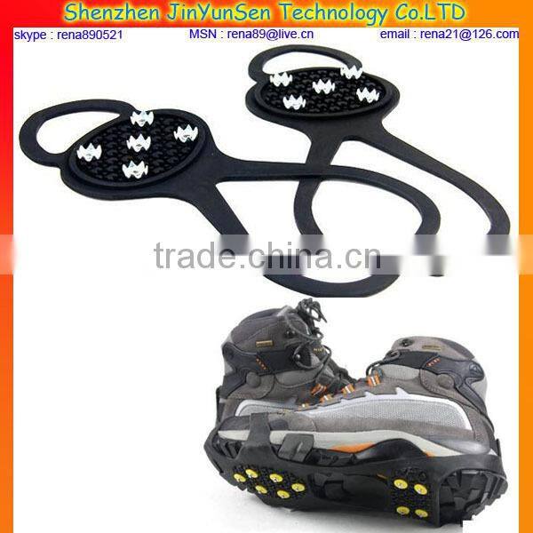 slip resistant snow chain crampons ice shoes spikes