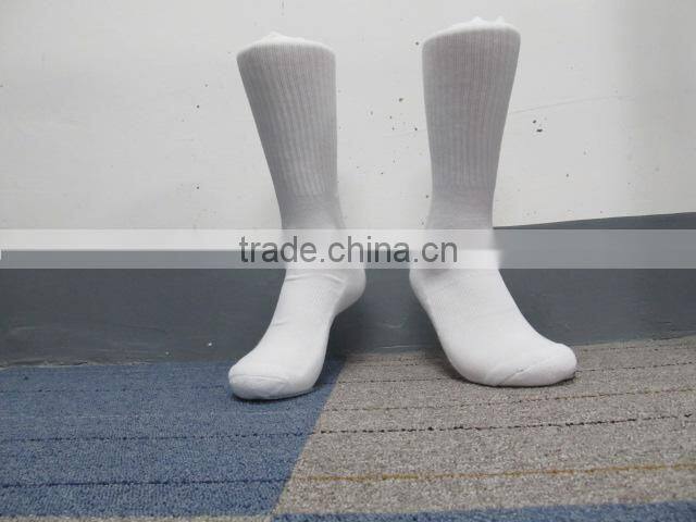 sport 100% white blank sublimation polyester socks