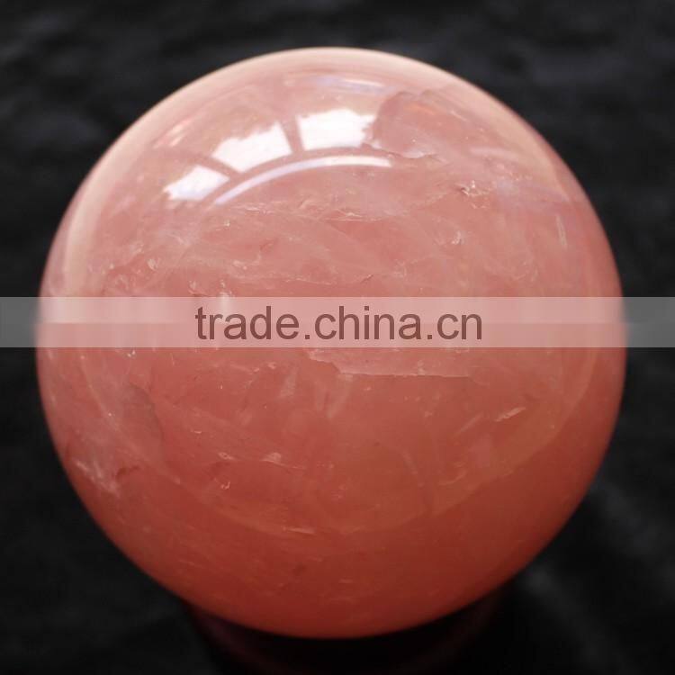 natural rock carved rose quartz crystal spheres for healing