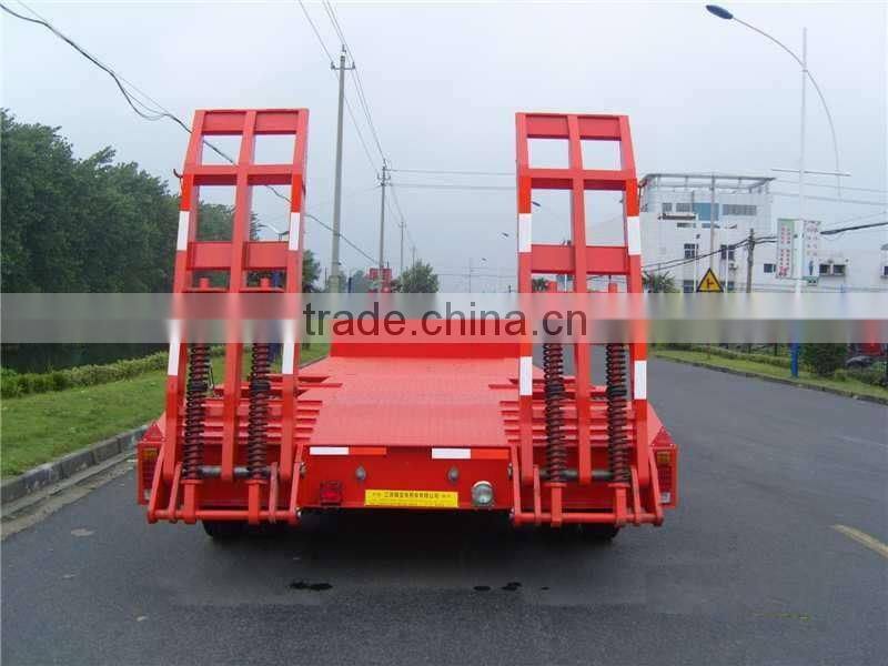 2 axles heavy duty machinery transport low bed semi trailer (axle or size optional)