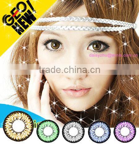GEO super nudy violet popular wholesale eye cosmetic cheap colored contact lenses