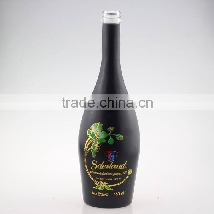 Hot sale vodka bottles 750ml paint glass bottles ice wine bottle