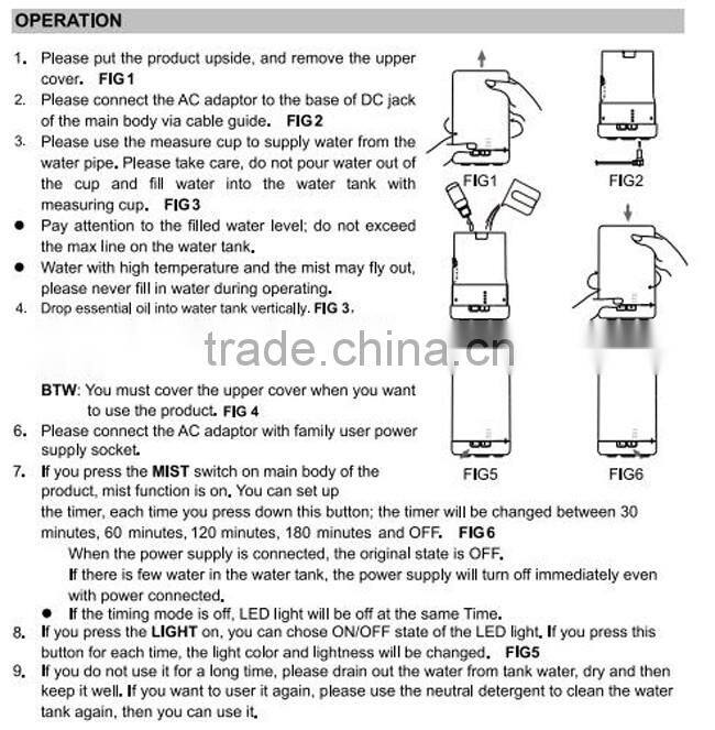 2015 Promotional Gift Mini USB Air Humidifier for gift