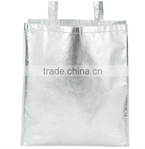 promtional stylish metallic non-woven shopping bags
