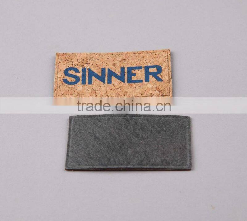 Tree/Cork Pattern Printing Logo Faux Leather Patch