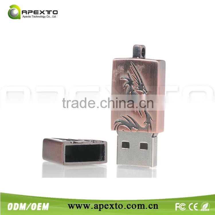 Silver jewerly usb with vanilla packing box for weding gift