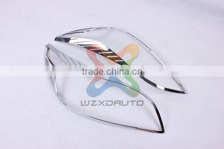 SET CHROME LH RH HEAD LAMP LIGHTS COVER HEAD LAMP COVER FOR CHEVROLET MALIBU 2013-2014