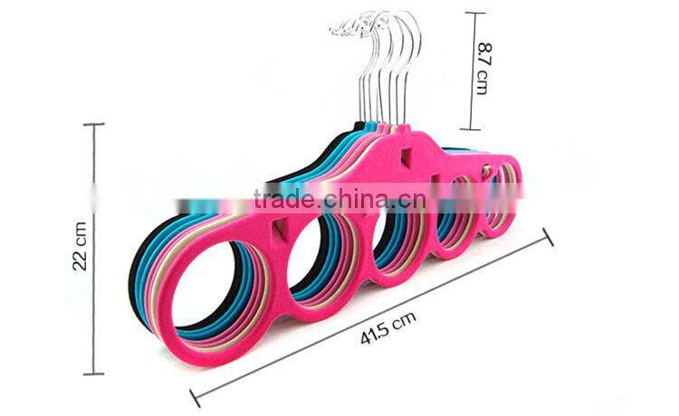 Velvet Hanging Accessory Organizer ,Scarf Tie Hanger Rack