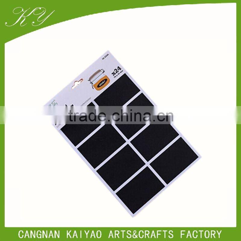 Removable mini chalky talky reusable sticker label for bottle classification with different shapes for kitchen use