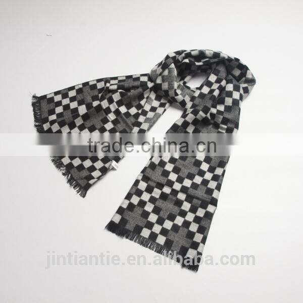 2016 latest fashion 100% wool woven long scarf for man