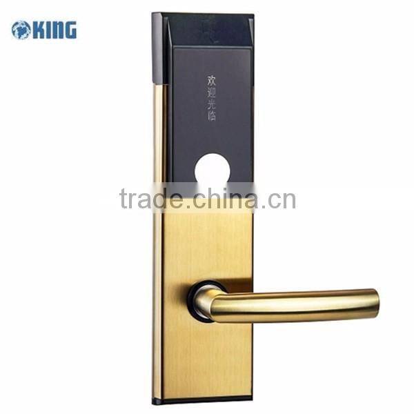Electronic hotel key card anti-theft door lock