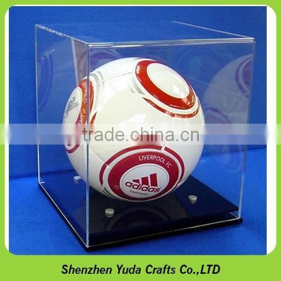 Clear acrylic collection box display case dustproof cube box with base