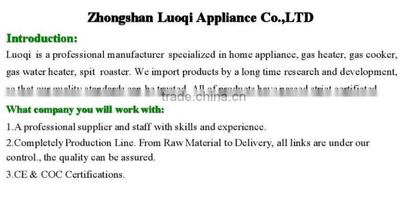 Electric Burner Indoor Gas Stove with Natural Gas/ LP Gas Stainless Top