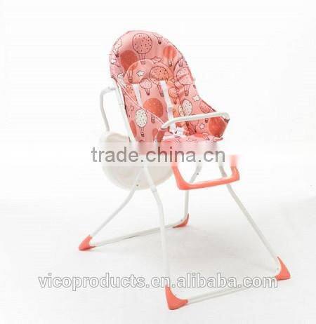 Safey simple baby folding baby plastic high chair