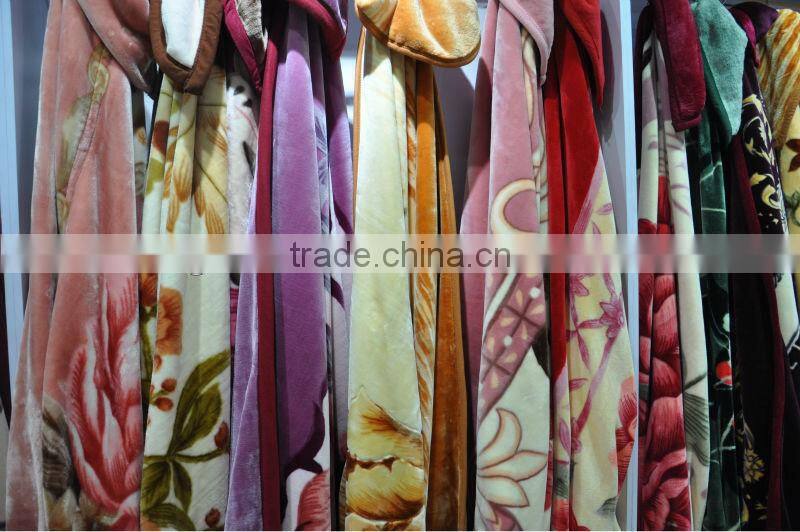 new 2014 bed sheet raschel blanket