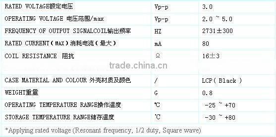 5v SMD buzzer magnetic smd Buzzer 9*4.5mm(RoHS Approved)