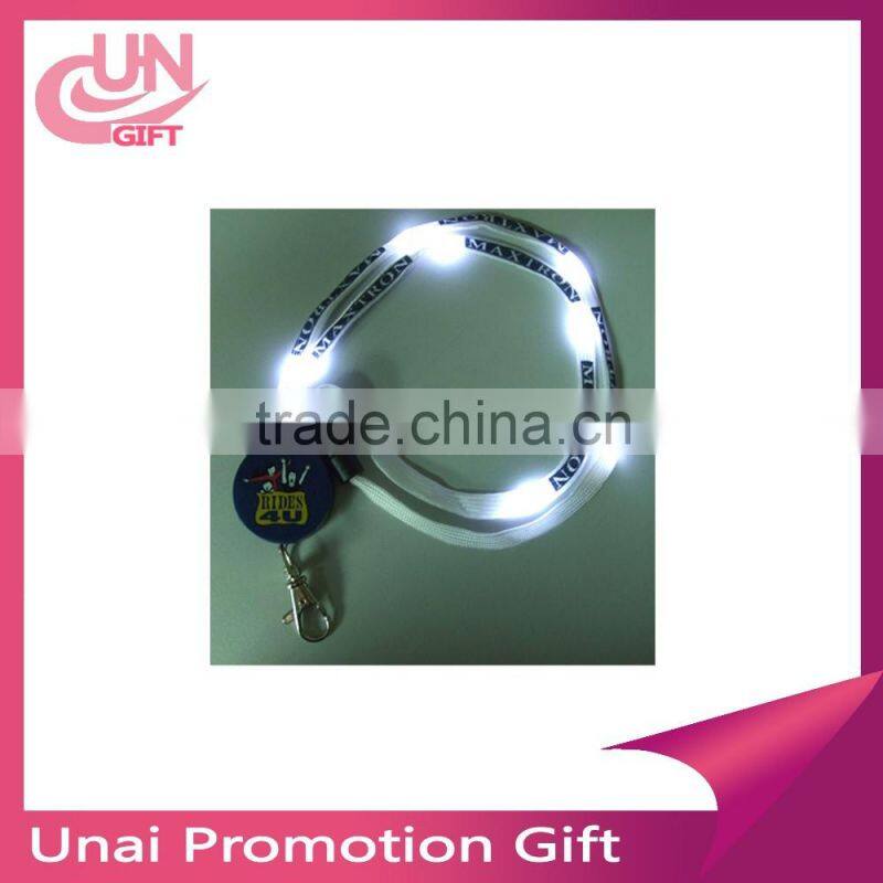 LED Flashing light up Lanyard with Laser LOGO
