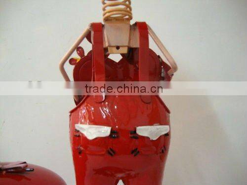 Green Metal crafts can hold trash,home & gardon decoration SX1003-1